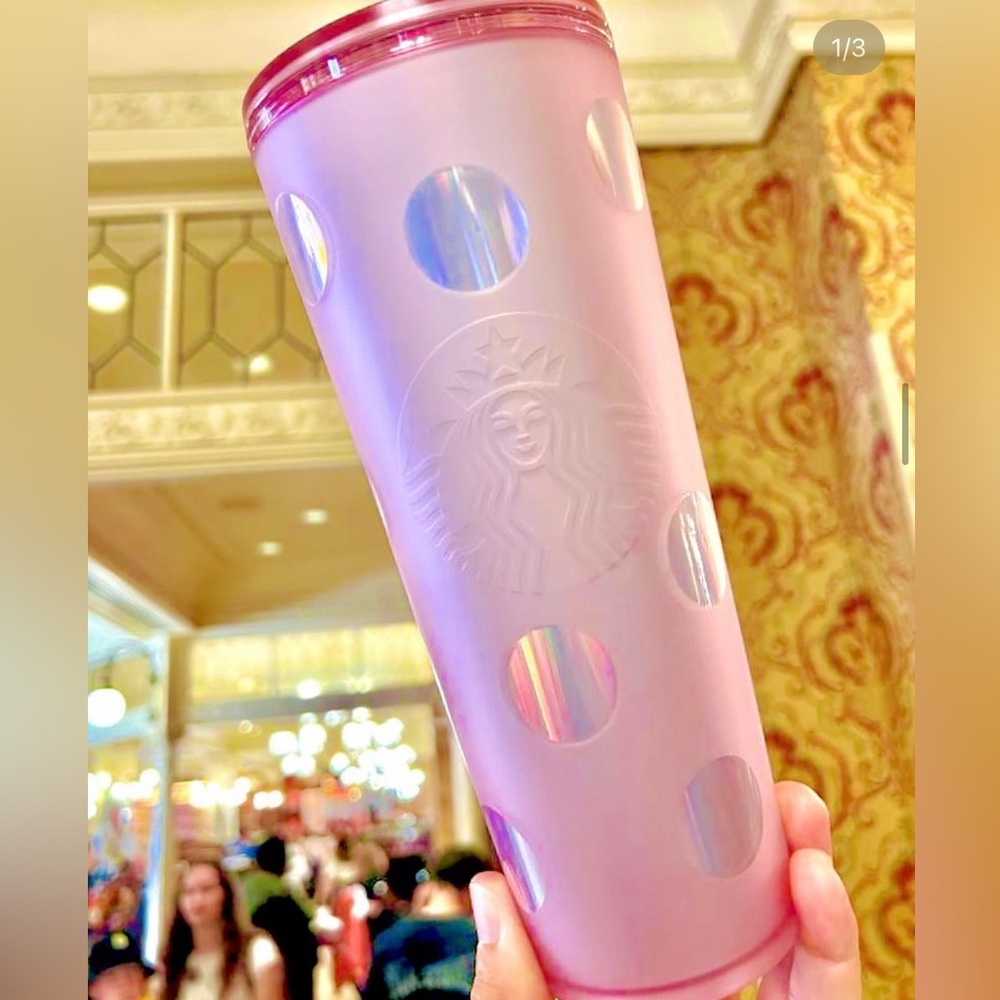 NWT RARE Disney Starbucks Pink Tumbler